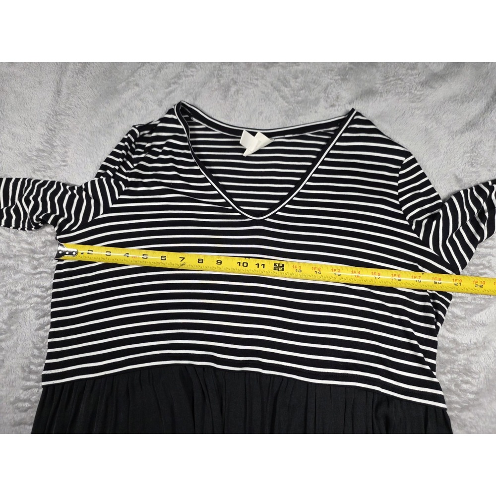 LED Luxe Essentials Denim  -‎ Stripe Shirt sz L - Picture 4 of 8